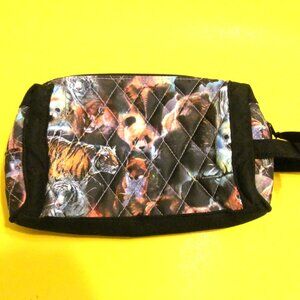 Bradford Exchange cosmetic pouch Quilted bag Protect the Wild